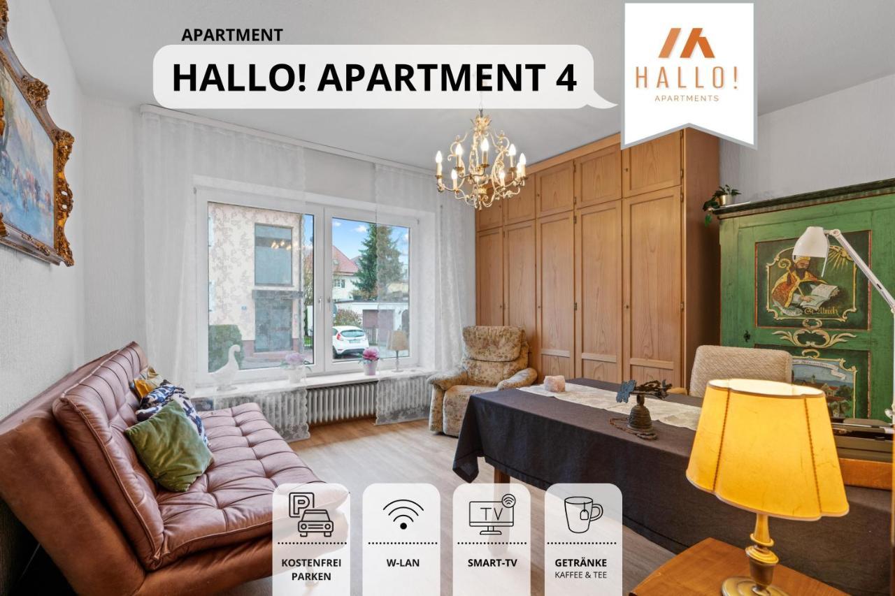 Tolle Zweiraum-Ferienwohnung In Bester Lage L Innenstadtnaehe L 1 Minute Zum Bahnhof L Tv L Free-Wlan L Keine Kueche L Willkommen Im Hallo!-Apartment 4 Bad Wörishofen Zewnętrze zdjęcie